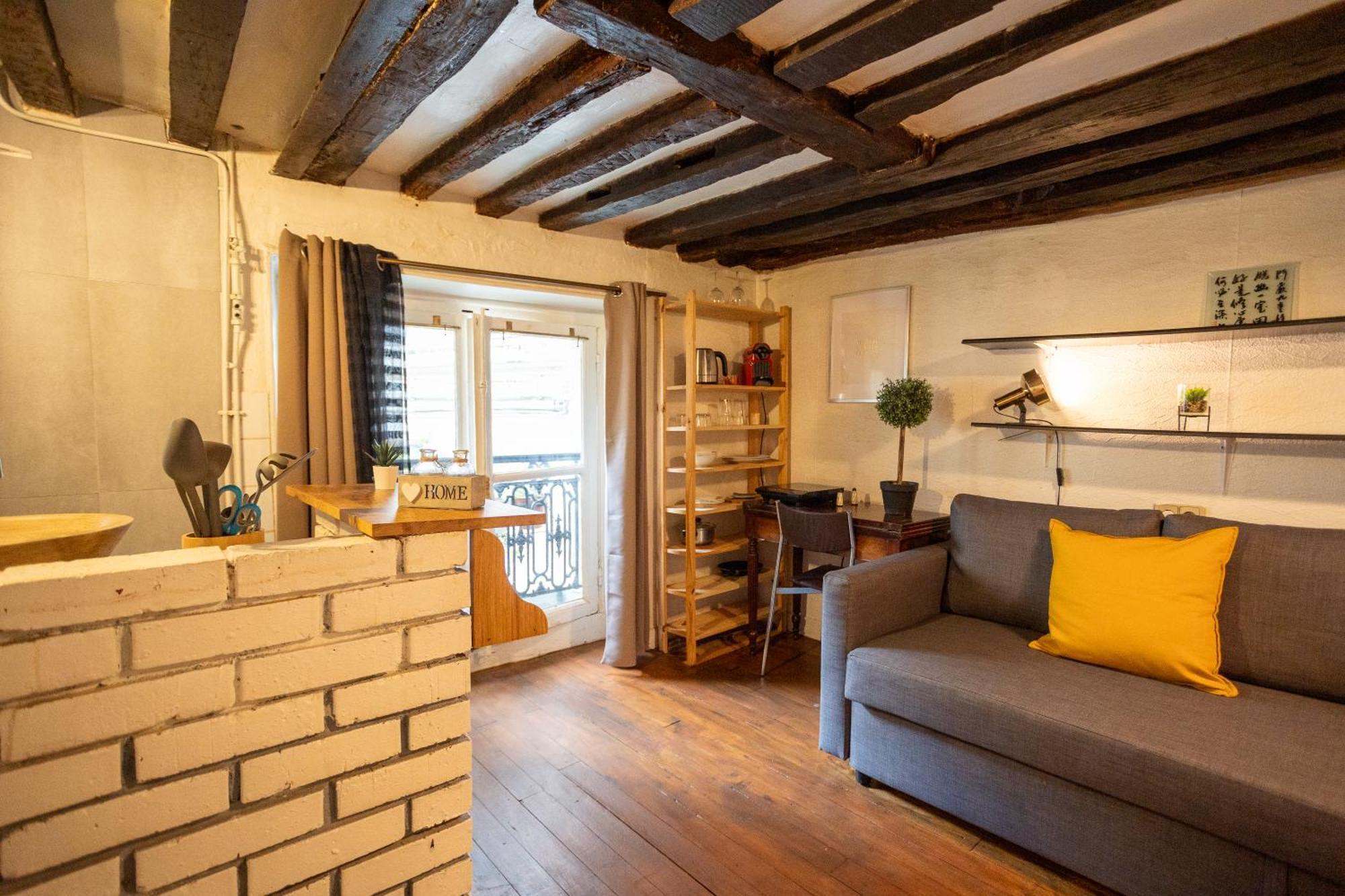 Apartamento Studio Cosy Romantique En Plein Coeur De París Exterior foto